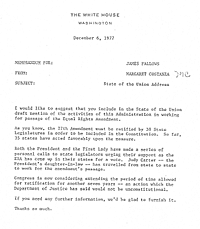 Midge asks for ERA to be included in SOTU Midge asks for ERA to be included in SOTU