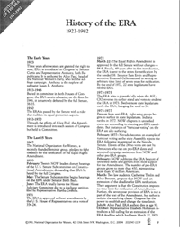 ERA timeline