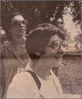 Midge at rally
